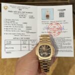 Patek Philippe Best Replica Watch Nautilus 5712R Brown Dial 18K Solid Gold 40mm
