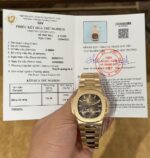 Patek Philippe Best Replica Watch Nautilus 5712R Brown Dial 18K Solid Gold 40mm
