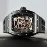 Richard Mille High End Watch Replica RM052 Skull Tourbillon Black Ceramic Rubber Strap 43mm - Image 3