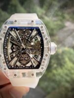 Richard Mille Replica Watch RM12-01 Tourbillon Sapphire Rubber Strap 44mm - Image 4
