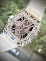 Richard Mille Replica Watch RM12-01 Tourbillon Sapphire Rubber Strap 44mm - Image 7