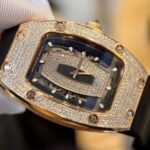 Richard Mille RM007 Gold Wrapped Replica Watch With Moissanite Diamonds 36mm - Image 4
