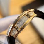 Richard Mille RM007 Gold Wrapped Replica Watch With Moissanite Diamonds 36mm - Image 6