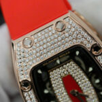 Richard Mille RM007 Replica Watch Custom Moissanite Diamonds Red 36mm - Image 6