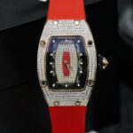 Richard Mille RM007 Replica Watch Custom Moissanite Diamonds Red 36mm - Image 2