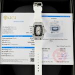 Richard Mille RM007 Replica Watch White Custom Full Moissanite Diamonds Hong Kong 36mm