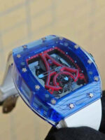 Richard Mille RM52-03 Paris Saint-Germain Tourbillon Replica Watch Bark Sapphire Blue 40x48mm - Image 2