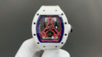Richard Mille Replica Watches RM52-03 Paris Saint-Germain Tourbillon White Ceramic 40x48mm - Image 2