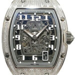 Richard Mille RM67-01 Skeleton Dial Ultra-Thin Customs Natural Diamonds Best Refined 38.7mm
