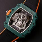Richard Mille Replica Watches RM21-02 Tourbillon Aerodyne Green TPT RM Factory 43mm - Image 8