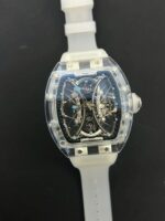 Richard Mille Luxury Imitation Watches RM53-02 Tourbillon Case Sapphire White 43mm - Image 2