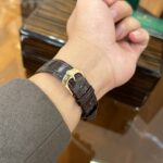 Rolex Cellini 50525 Replica Watch Rose Gold Brown Strap 39mm - Image 8