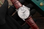 Rolex Replica 1:1 Watch Cellini Date 50519 Brown Leather Strap 39mm - Image 2