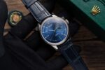 Rolex Replica 1:1 Watch Cellini Date 50519 Blue Dial Leather Strap 39mm - Image 2