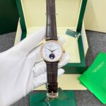 Rolex Cellini Moonphase 50535 Replica Watch Leather Strap Best Quality 39mm