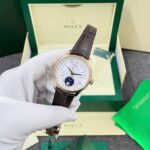 Rolex Cellini Moonphase 50535 Replica Watch Leather Strap Best Quality 39mm - Image 3