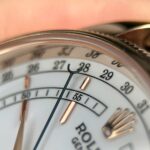 Rolex Cellini Moonphase 50535 Rose Gold Replica Watches Black Leather Strap KZ Factory 39mm - Image 6