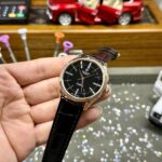 Rolex Replica Watch Cellini Time 50505 Black Dial Leather Strap 39mm - Image 3