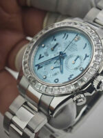 Rolex Cosmograph Daytona 116576TBR Replica Watch Platinum PT950 + Diamonds Custom 40mm - Image 5
