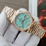Rolex Best Replica Watch Day-Date 128238 Dial Turquoise Gold Wrapped 36mm - Image 3