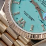 Rolex Best Replica Watch Day-Date 128238 Dial Turquoise Gold Wrapped 36mm - Image 7