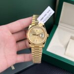 Rolex Replica Watch Day-Date Gold Wrapped Weight 177gram Champagne Dial GM Factory 40mm - Image 4