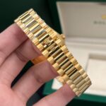 Rolex Replica Watch Day-Date Gold Wrapped Weight 177gram Champagne Dial GM Factory 40mm - Image 8