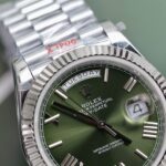 Rolex Best Replica Watch Day-Date Green Dial Weight 186 Grams QF Factory 40mm - Image 7