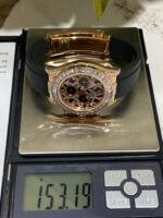 Rolex Daytona 116588TBR Giraffeb Chestnut Imitation Watches 18K Gold Wrapped + Moissanite Diamonds Custom 40mm - Image 2