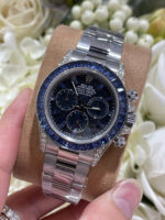 Rolex Daytona 126599TSA Luxury Fake Watches 18K Gold Wrapped + Synthetic Blue Sapphire Custom 40mm - Image 4