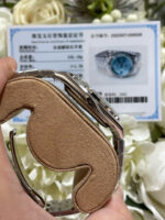 Rolex Land-Dweller 127286TBR Replica Watches 18K Gold Wrapped + Moissanite Diamonds Baguette 40mm - Image 7