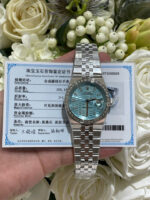 Rolex Land-Dweller 127286TBR Replica Watches 18K Gold Wrapped + Moissanite Diamonds Baguette 40mm