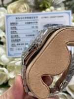 Rolex Land-Dweller 127286TBR Replica Watches 18K Gold Wrapped + Moissanite Diamonds Baguette 40mm - Image 6