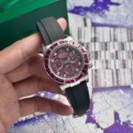 Rolex Best Replica Watch Daytona 116519 Dial Rubellite Rubber Strap 40mm