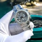 Rolex Cosmograph Daytona Eye Of The Tiger Customs Moissanite Diamonds Replica Watch 40mm - Image 4