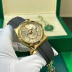 Rolex Sky-Dweller Yellow Champagne Dial Luxury Replica Watches Weight 192 Grams ZF Factory 42mm - Image 4
