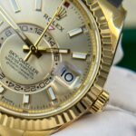 Rolex Sky-Dweller Yellow Champagne Dial Luxury Replica Watches Weight 192 Grams ZF Factory 42mm - Image 8