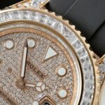 Rolex Yacht-Master Replica Watches Gold Wrapped + Moissanite Diamonds Hong Kong 40mm - Image 6