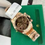 Rolex Cosmograph Daytona 116505 Custom 18K Gold Wrapped Replica Watch 40mm - Image 3