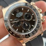 Rolex Cosmograph Daytona 126515 Fake Watches Chocolate Dial Rubber Strap THB Factory 40mm - Image 4