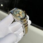 Rolex Cosmograph Daytona Replica Watch Mother Of Pearl & Moissanite Diamonds Dial 40mm - Image 6