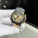 Rolex Cosmograph Daytona Replica Watch Mother Of Pearl & Moissanite Diamonds Dial 40mm - Image 5