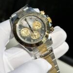 Rolex Cosmograph Daytona Replica Watch Mother Of Pearl & Moissanite Diamonds Dial 40mm - Image 4