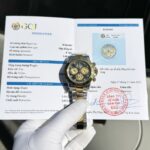 Rolex Cosmograph Daytona Replica Watch Mother Of Pearl & Moissanite Diamonds Dial 40mm