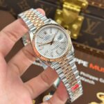Rolex DateJust 126231 Luxury Fake Watches White Dial With Creased Pattern VS Factory 36mm - Image 2