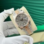 Rolex DateJust 126331 Gold Wrapped Gray Fluted Dial Replica Watches GM Factory V5 41mm - Image 2