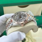 Rolex DateJust 126331 Gold Wrapped Gray Fluted Dial Replica Watches GM Factory V5 41mm - Image 5