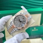 Rolex DateJust 126331 Gold Wrapped Gray Fluted Dial Replica Watches GM Factory V5 41mm - Image 3