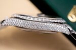 Rolex DateJust 126334 Replica Watch Blue Dial Full Diamond Moissanite 41mm - Image 8