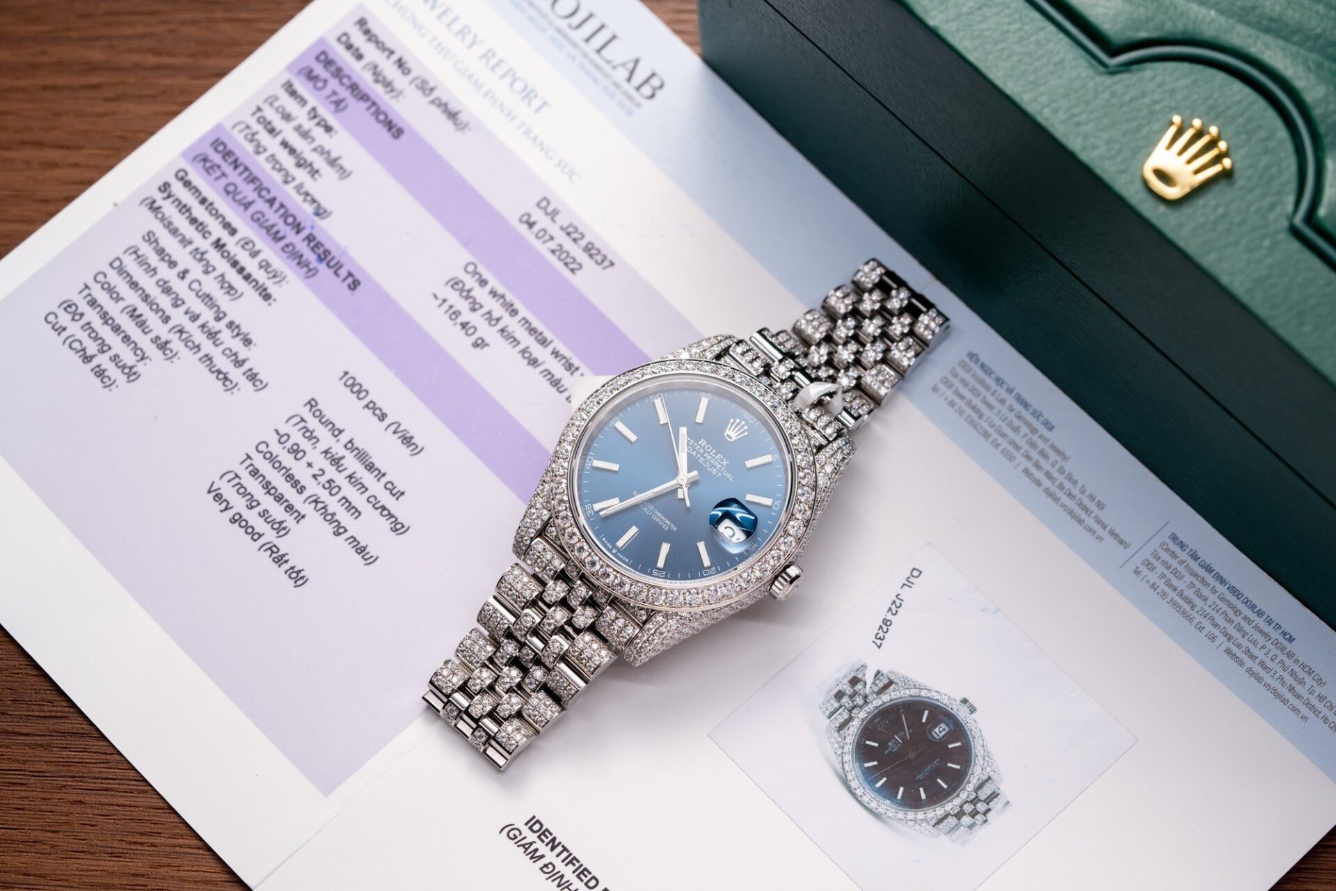 Dong-Ho-Rolex-DateJust-126334-Do-Full-Kim-Cuong-Moissanite-41mm-7.jpg Rolex DateJust 126334 Replica Watch Blue Dial Full Diamond Moissanite 41mm - Image 1